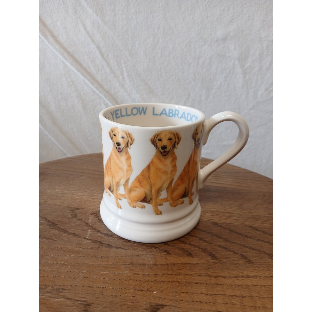 Emma Bridgewater yellow Labrador 1/2 pint mug stoke on Trent England dogs